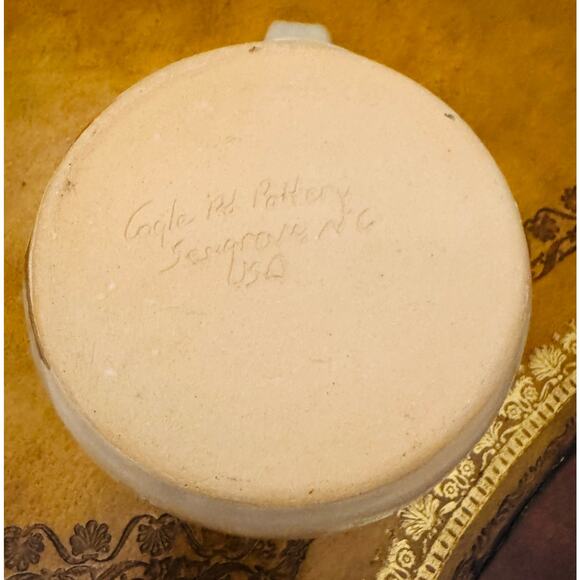 Cagle Rd Pottery North Carolina Litehouse Sailboat Nautical Chowder Bowl Mug NEW - Picture 5 of 5